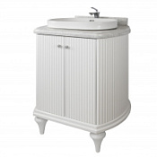 Тумба под раковину Tessoro Rivoli TS-RI908-C-W/WD 80 белый/цоколь с ножками белый