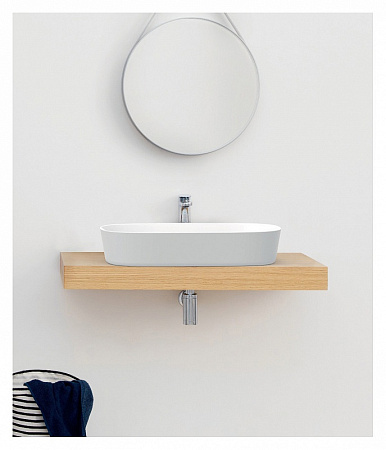 Раковина ArtCeram Ghost GHL002 05;00 65 белый матовый