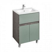 Тумба под раковину Aquaton Форест 1A278201FR9C0 60 дуб рошелье/сумеречный голубой