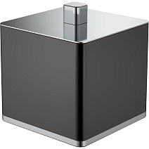 Диспенсер для ватных дисков Boheme 10964-B-CR хром/черный