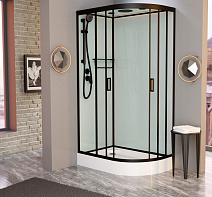 Душевая кабина Frank F418LМ Black100x80x220 L белый Душевая кабина Frank F418LМ Black100x80x220 L белый