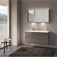 Тумба с раковиной Keuco Plan 32963140000 80 трюфель глянцевый