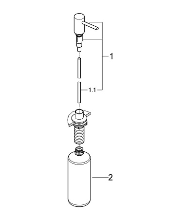 Дозатор для жидкого мыла Grohe Cosmopolitan 40535000 хром 