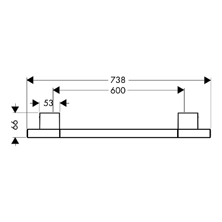 Полотенцедержатель Axor Uno² 41560000 хром