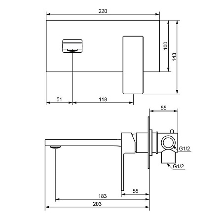 Смеситель Damixa Gala 530260000 для раковины хром