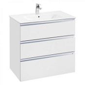 Тумба с раковиной Roca The Gap A857406806 80 три ящика,белый глянец