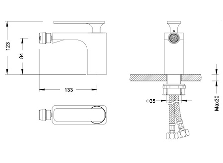 Смеситель Timo Torne 4362/00F для биде, хром