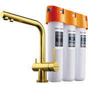 Смеситель для кухонной мойки Omoikiri Nagano-CH 4178.8028 с фильтром, светлое золото