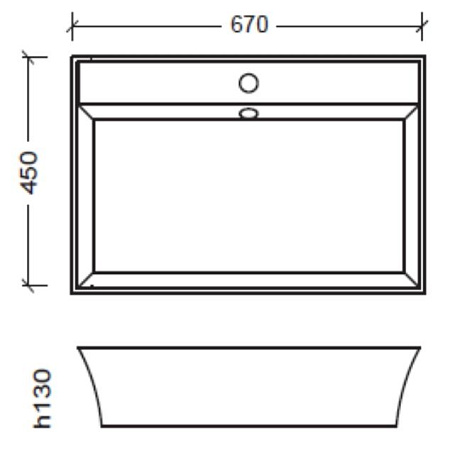 Раковина Armadi Art Neoart 811-m белый матовый