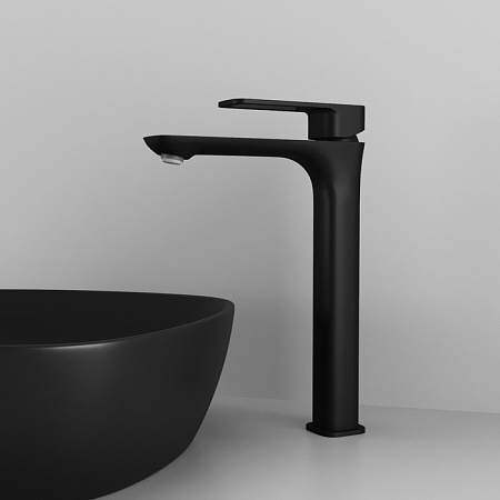 Смеситель IDDIS Slide SLIBL01i01 для раковины-чаши, черный