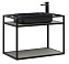 Консоль с раковиной Allen Brau Liberty 1.33001.BB 75 черный браш