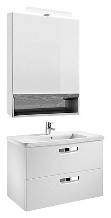 Шкаф-зеркало Roca Gap ZRU9302750 80 белый