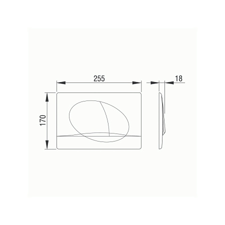 Кнопка смыва Pestan Play 40006358 хром