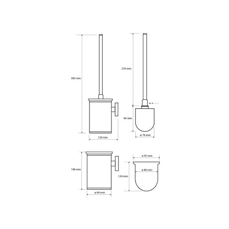 Ершик Bemeta Omega 104913112 белый
