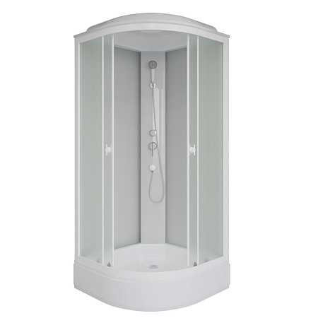 Душевая кабина Niagara Promo P100/26/MT 100x100x215 L/R стекло матовое/профиль белый