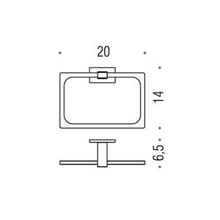 Полотенцедержатель-кольцо Colombo Look B1631.CR хром
