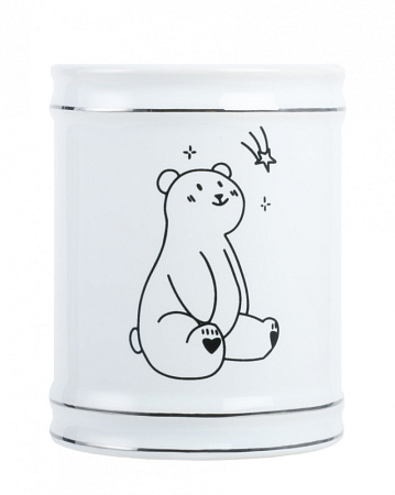 Стакан Fixsen Teddy FX-600-3 белый