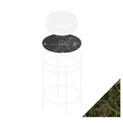 Столешница ArtCeram Vogue TFA011 92 мраморная, emperador