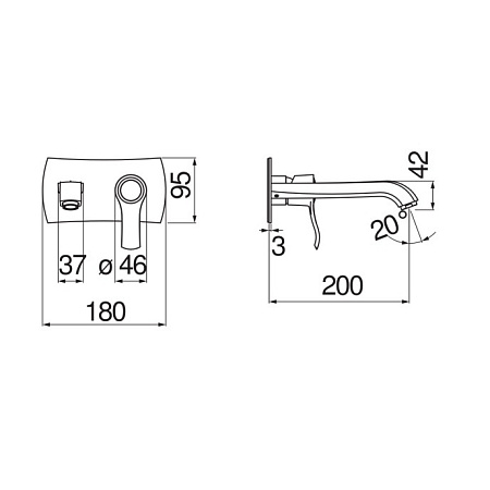 Смеситель Nobili Sofi SI98198/1CR для раковины, хром