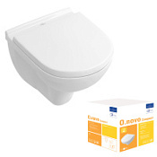 Унитаз подвесной Villeroy & Boch O.Novo 5688H101 микролифт, альпийский белый Унитаз подвесной Villeroy & Boch O.Novo 5688H101 микролифт, альпийский белый