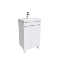 Тумба с раковиной IDDIS Zodiac ZOD5CDFi95K 50 напольный, с дверцами, белый