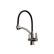 Смеситель для кухонной мойки Sancos Eri SC4001GG вороненая сталь/черный