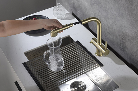 Смеситель для кухонной мойки Timo Saona 2346/02FL антик