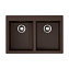 Кухонная мойка Omoikiri Bosen 80-2-DC 53x80x20 темный шоколад