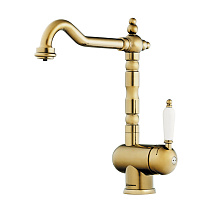 Смеситель Omoikiri Kyoto 2 Plus-G 4994353 для кухонной мойки, золото