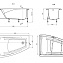 Ванна акриловая Roca Hall 248164000 150х100 см L - фото 3