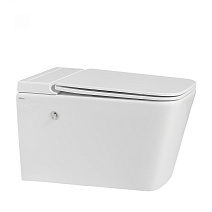 Унитаз подвесной ABBER Rechteck AC1202P с импульсным смывом, белый