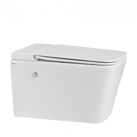 Унитаз подвесной ABBER Rechteck AC1202P с импульсным смывом, белый