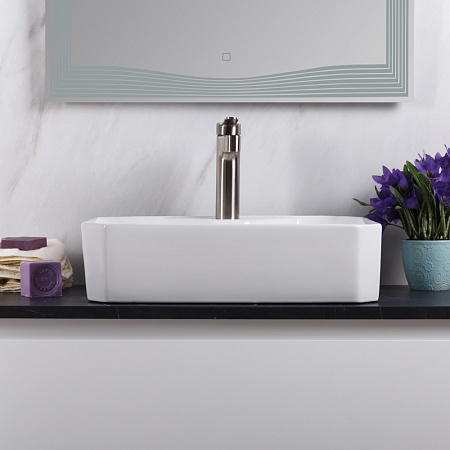Раковина накладная BelBagno BB1387 37.5x50x13.5 белый