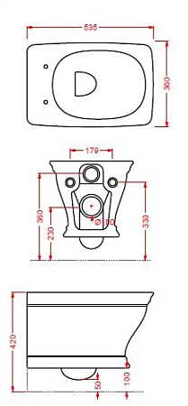Унитаз подвесной ArtCeram Civitas CIV001 01;00 белый глянцевый