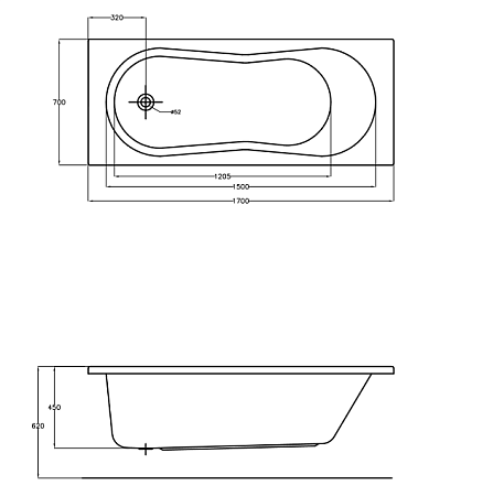 Акриловая ванна Cersanit Nike WP-NIKE*170