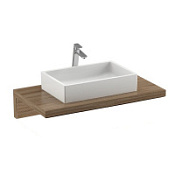 Столешница Ravak L X000000838 120 с раковиной Formy 01 орех