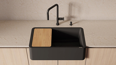 Смеситель Omoikiri Arita-SB-GB для кухонной мойки, графит