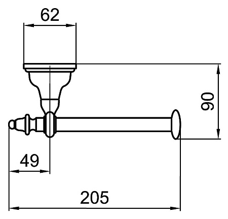 Держатель туалетной бумаги Webert Armony AM500801017 хром-золото