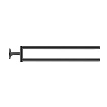 Полотенцедержатель  Duravit Starck T 0099414600 46.5 двойной, черный матовый