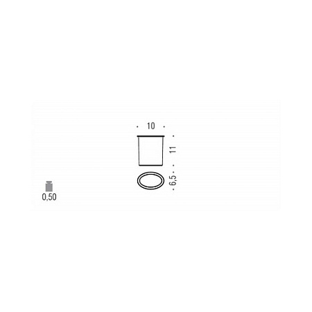 Стакан Colombo Land B2852 настольный, хром