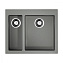 Кухонная мойка Omoikiri Bosen 59-2-GR 59х50 серый - фото 1