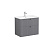 Тумба с раковиной VitrA Root Groove 69438 80 серый матовый