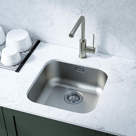 Мойка кухонная IDDIS Mate MAT44S0i77 44,6х44,6 хром