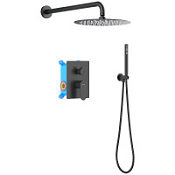 Душевой комплект Aquatek Оберон AQ1272MB черный матовый