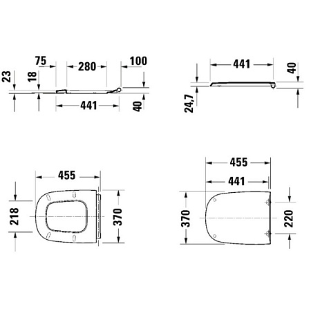 Крышка-сиденье Duravit Aurena 0027290000 с микролифтом, белый