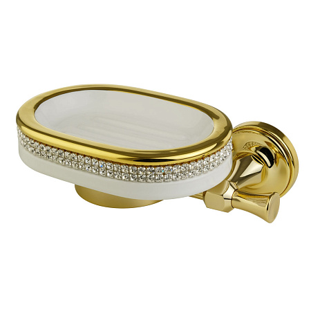 Мыльница Migliore Dubai 31240 белый/золото