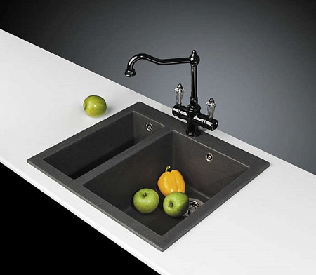 Кухонная мойка Omoikiri Bosen 59-2-BL 59х50 черный