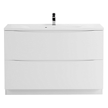 Тумба с раковиной BelBagno Marino MARINO-800-2C-PIA-BL-P 80 bianco lucido