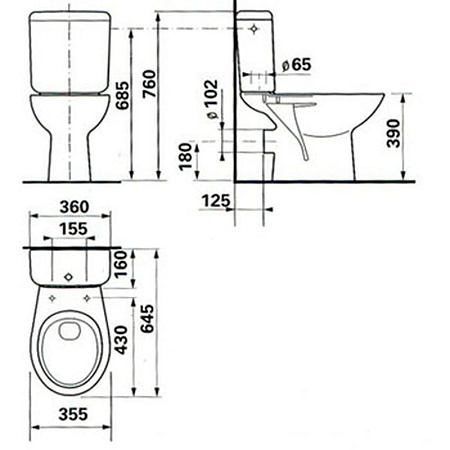 Унитаз-компакт Jika Zeta 8253960002421