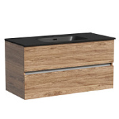 Тумба с раковиной Sancos Urban 100 UR100ECH дуб чарльстон/черный